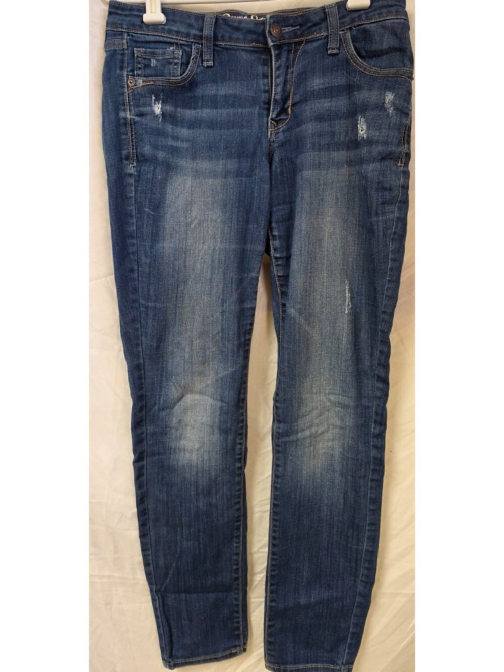 Old Navy The Rock Star Womens 10R MidRise Distressed Stretch Skinny Jeans 30X30